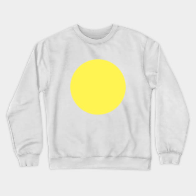 Yellow Circle Crewneck Sweatshirt by La Lemonella